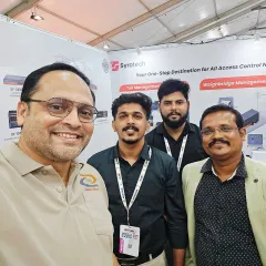 A selfie moment with our team and visitors at the Autosec Expo. Events like these are all about connecting with the community and sharing our passion for technology.