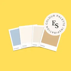 This is a neutral and sophisticated color palette. The combination of soft blue, beige, and tan creates a calm, trustworthy, and professional feel suitable for corporate or high end service brands.