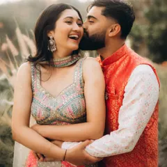 A candid moment of laughter and affection. These are the unposed shots I love, capturing the genuine friendship and joy that is the foundation of your relationship.