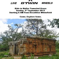 Here's the poster for our ride to Nallur Tamarind Grove. These rides are open to everyone, so don't hesitate to join us.
