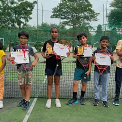 Celebrating the success of our players at the DDA Tennis Tournament. From Under-8 to Under-12 categories, our trainees demonstrated great skill and fighting spirit to earn their awards.