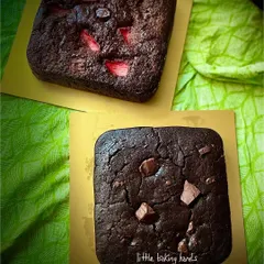 Chocolate is always welcome. Here is a rich chocolate and strawberry cake alongside a vegan chocolate cake with jaggery. Both are made with whole wheat flour.