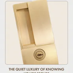You shouldn’t have to think about your lock every day. It should work quietly, feel right, and last longer than you expect. This flush-mounted manual lock offers the quiet luxury of knowing you're secure, with a sleek finish and reliable mechanism.