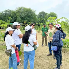 Here I am with a group of enthusiastic volunteers. These community plantation events are a wonderful way to bring people together, share knowledge, and make a tangible impact on the local environment.