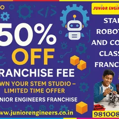 We believe in making entrepreneurship accessible, which is why we offer special promotions like this one. This limited-time offer for 50% off the franchise fee is designed to help you start your own STEM studio with a significantly lower initial investment. It's a direct opportunity to join our growing network and build a rewarding business.