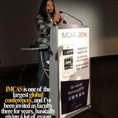 Speaking at IMCAS, one of the largest global conferences, where I have been invited as faculty for years. It's an honor to share my expertise on an international stage and contribute to the evolution of our field.