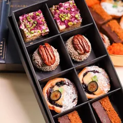 The Malcha Box is designed to be the perfect 'thank you' gift when visiting friends and family during Diwali. It's filled with our most popular sweet bites, offering a modern twist on traditional Indian mithai.