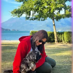 Little Daisy, safely reunited with her family in Vancouver. After her in-cabin flight from Delhi, she's now exploring beautiful new parks. This is the happy ending I work towards for every pet.