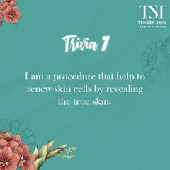 Skincare Trivia: I am a procedure that helps renew skin cells by revealing the true skin underneath. What am I? This should be done monthly to help your skin breathe. (Answer: A Facial).