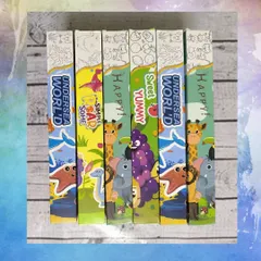 These poster painting sets come in long boxes with themes like "Undersea World" and "Happy Animals."