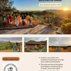 An overview of our Yoga Teacher Training and Yoga Retreats in India. These courses offer a chance to immerse yourself in traditional teachings and connect with a global spiritual community.