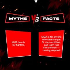 Myth: MMA is only for fighters. Fact: MMA is for anyone who wants to get fit, stay confident, and learn real self-defense.