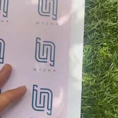 I love helping other small businesses with their branding! Here’s a look at some custom logo stickers I designed and printed for a clothing label. If you have an idea for your brand, I can help bring it to life on stickers, wrapping paper, and more.