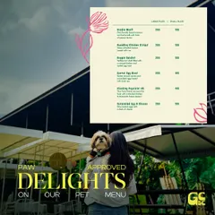 I believe your furry friends deserve a treat too. That's why I created a dedicated pet menu with paw-approved delights, making us a truly pet-friendly workspace.