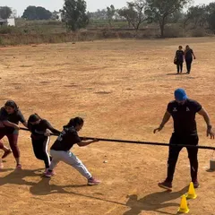 A moment from the Barbellhouse Cricket League. This tug of war event shows the competitive spirit and teamwork that defines our community.