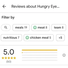 We just hit a half-century of 5-star Google reviews! A huge thank you to our community for trusting us with your pets' nutrition.