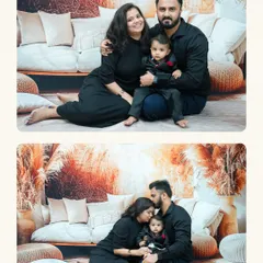 Two beautiful moments from one family session. I provide a mix of formal poses and candid interactions to give you a complete story of your family's love.