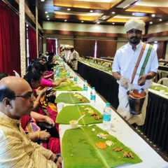 My roots are in traditional Karnataka catering. I take great pride in serving an authentic 'Ele Oota' on a fresh banana leaf, a true taste of our rich culinary heritage.