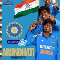 From the academy grounds to the World Cup squad. We are incredibly proud to see Arundhati Reddy selected for Team India to compete on the ultimate stage. This is a testament to her hard work and our shared journey.