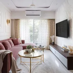 The final living room of 'The Adobe' project, perfectly matching the 3D render. This showcases my promise of honest delivery and high-quality execution.