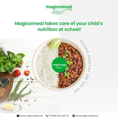 We take care of your child's nutrition at school. A simple, wholesome meal of rajma and rice is a perfect example of how we provide healthy, balanced, and delicious food on the go.