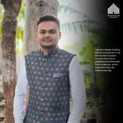 A portrait of Hiren, who is deeply thankful for the trust and support he has received during his journey with us.
