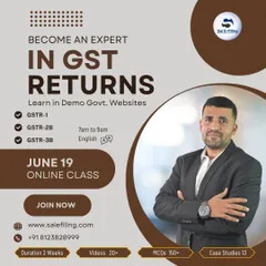 Become an expert in GST returns with our focused online class. We teach you how to handle GSTR-1, GSTR-2B, and GSTR-3B using demo government websites, providing practical experience that you can apply immediately in your career.