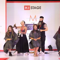 On the HJ Stage at PBI Kolkata, performing a live demo on funky summer cuts and colors. It's always a great experience to collaborate with other talented artists and share ideas.
