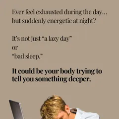 Feeling exhausted during the day but wired at night? This isn't just a "lazy day." It could be your body signaling a deeper hormonal imbalance.