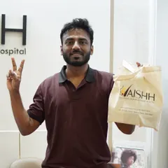 A happy and confident patient after his full-face rejuvenation treatment. Seeing this transformation and the boost in self-esteem is the most satisfying part of my work.