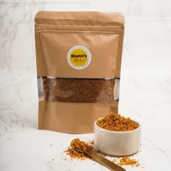My Peanut Garlic Podi is a family secret and a customer favourite. I roast the peanuts and spices myself to create this wonderfully aromatic and flavourful powder. It's the perfect accompaniment for idli, dosa, or even just mixed with hot rice and a spoonful of ghee.