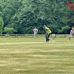 Hitesh in action during a match in the UK. Playing in different conditions against different styles of players is crucial for an all-round development.