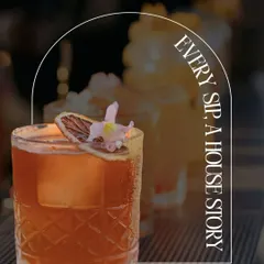 Every sip should be an experience. We craft our cocktails to be as beautiful as they are delicious, using fresh flowers and dehydrated fruit garnishes to create a feast for the eyes.