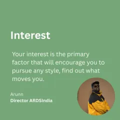 A key piece of advice from our Director, Arunn. We guide our students to find what truly moves them, as interest is the first step to pursuing any dance style.