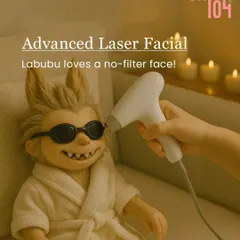 Even Labubu loves a no-filter face. Our advanced laser facials help you achieve a complexion so clear and smooth, you'll want to show it off without a filter.