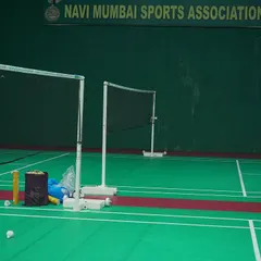 Our facility at the Navi Mumbai Sports Association, equipped for professional badminton training.