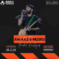 A poster for my 'Awaaz-e-Musiqi' show. These events are a great opportunity to blend my original music with some crowd-favorite covers.