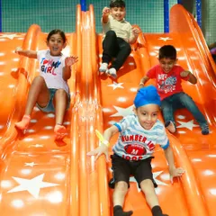 Ready, set, slide! Our multi-lane star-studded slide is a huge hit, perfect for friends to race down together. It's one of the most popular attractions in our My Maze area, delivering endless giggles and excitement.