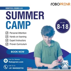 Our summer camp offers personal attention, hands-on learning, expert instructors, and a proven curriculum for kids aged 8-18. Book now to secure a spot.