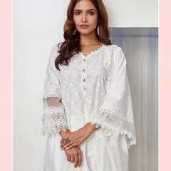 The details on the Ivy Kurta Set are what make it so special. The breathable cotton and airy silhouette make it a must-have for warm summer days.
