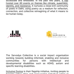 In collaboration with The Sarvodya Collective, we use poetry to imagine a truly diverse, neuro-affirming world where every mind can thrive.