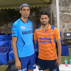 A proud moment for our player standing alongside cricket legend and coach Ashish Nehra.