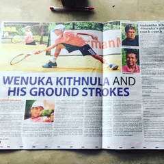 Here is the full article spread from the magazine interview with Wenuka. We discussed his training, his technique, and the mindset it takes to become a champion in junior tennis.