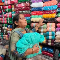 Looking for the perfect colors for my next order. I only use high-quality yarn to make sure my creations are beautiful and last a long time.