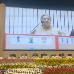 Speaking at the "Yoga Connect" Global Yoga Summit in Delhi. It was an honor to address this prestigious gathering and share my perspective that yoga is not just a practice, but a way of living with awareness and inner harmony.