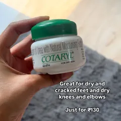 This Cotaryl cream is an affordable pharmacy find that works wonders on dry, cracked feet, knees, and elbows. It's incredibly effective and costs just ₹130.