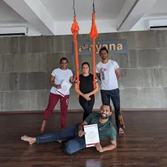 Your wings already exist, all you have to do is fly. Congratulations to our latest group of certified aerial yoga teachers.