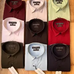 I stock a wide variety of high-quality cotton shirts from brands like Calvin Klein to include in your hampers. Here are some of the color options available.