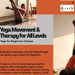 Not ready for headstands? That's perfectly fine. My Yoga Movement & Therapy class is a safe space for beginners or those with limited mobility to build a strong foundation, focusing on flexibility, spinal alignment, and core strength.