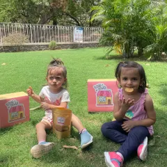 A perfect picnic in the park with my gluten-free snacks. It's so great to see kids enjoying these healthy treats.